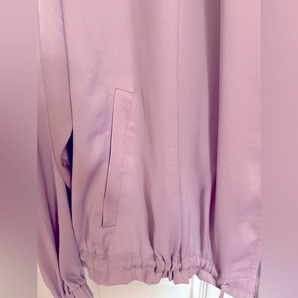 Forever 21 Lavender Hooded Utility Jacket with drawstring Waist - Picture 2 of 5